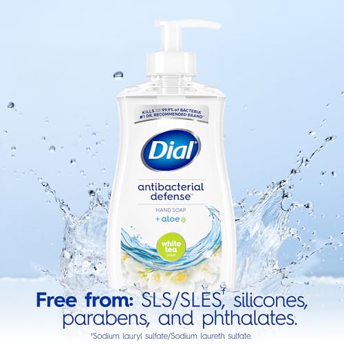 Dial Antibacterial Liquid Hand Soap White Tea 11oz 4-Pack