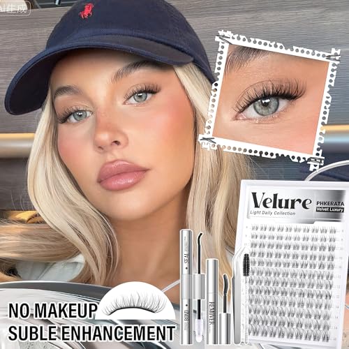 Velure Lash Clusters Kit 8-16mm 120Pcs DIY Eyelash Extensions