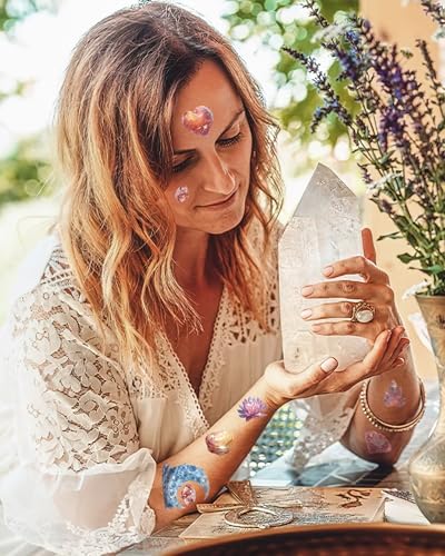 Crystal Temporary Tattoos - 244 Gems Diamond Party Decorations