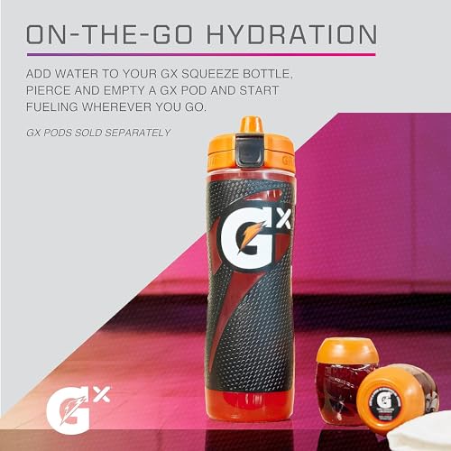 Gatorade Gx Sports Bottle, Faded Flag, Plastic, 30oz