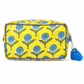 Large Capacity Travel Makeup Bag - Water-Resistant Floral Organizer