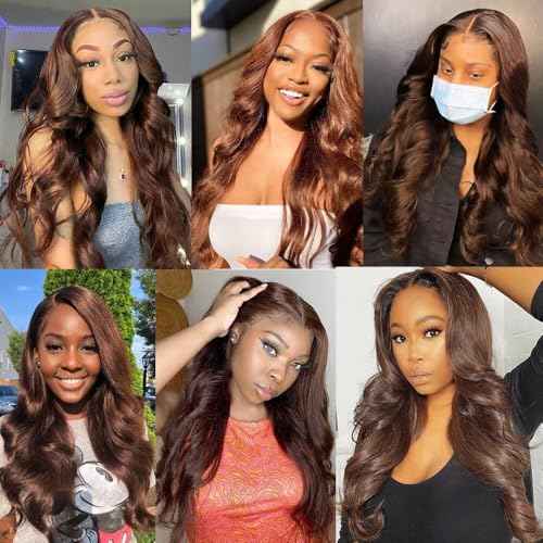 Chocolate Brown Human Hair Bundles 12 14 16 Inch Body Wave Bundles Human Hair 112A Unprocessed Virgin Hair Weave for Black Women