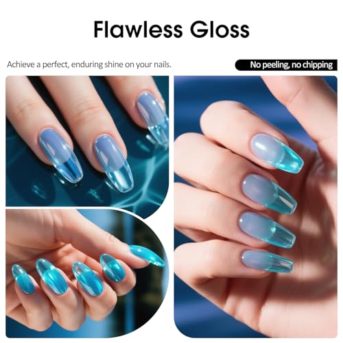 Venalisa Jelly Blue Gel Nail Polish 10ml Sheer Soak Off UV/LED Salon Manicure