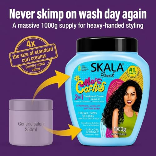 SKALA Mais Cachos Curl Cream Leave-In 1kg + Curly Hair Oil