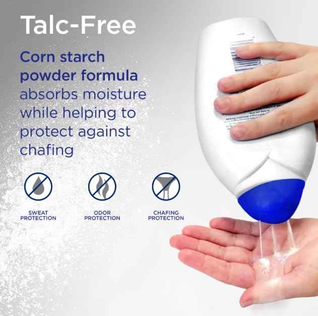 Shower To Shower Absorbent Body Powder-Sport-13 oz (Quantity of 6)