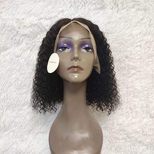 Kinky Curly Bob Lace Front Wig - 10 Inch 150% Density Human Hair