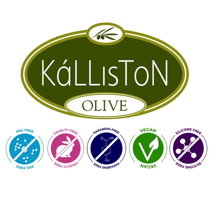 Kalliston, Pomegranate Extract Soap Bar, Made with Greek Extra Virgin Olive Oil, All Natural, Cruelty Free, Origin in Crete, Greece, Pack of 4