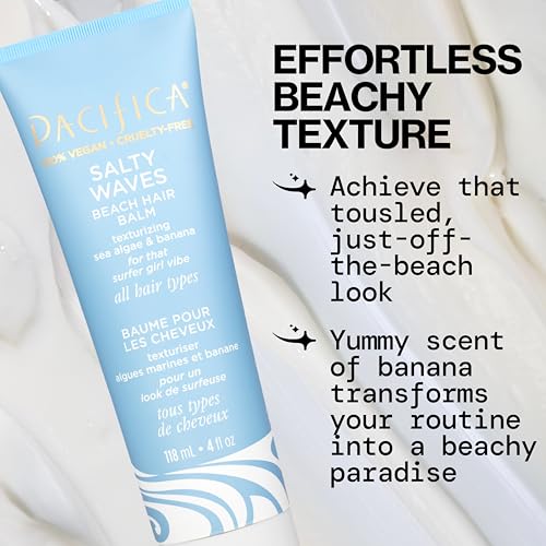 Pacifica Salty Waves Beach Hair Balm by Pacifica for Unisex - 4 oz Balm