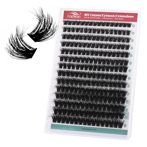 FADVAN 100D Fluffy Lash Clusters - DIY Eyelash Extensions 8-16mm
