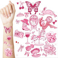 Pink Pony Club Temporary Tattoos - 2 Sheets Party Favor