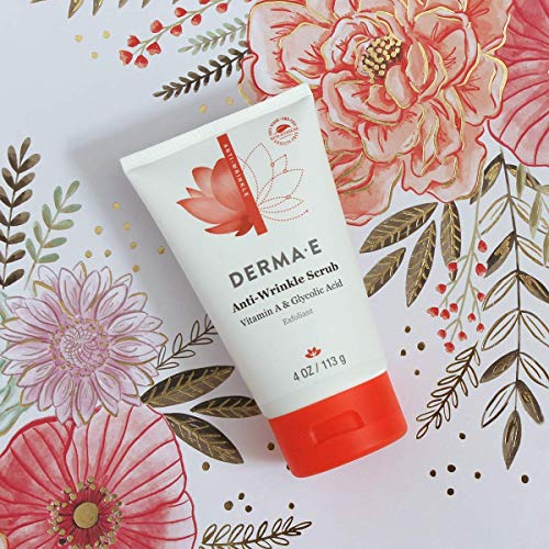 Derma E Anti-Wrinkle Scrub with Glycolic Acid & Vitamin A, 4 oz