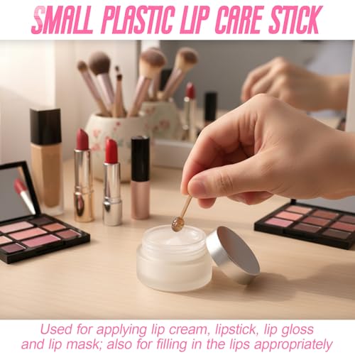 40 Pcs Lip Balm Applicators - Reusable Lip Brush Sticks