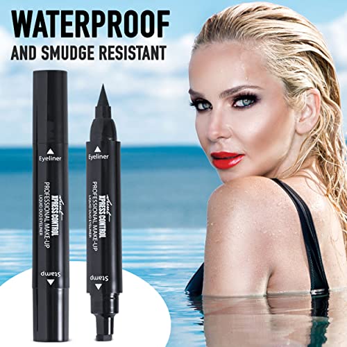 Secret Xpress Control Winged Eyeliner Stamp - Waterproof Liquid Pen (2 Pack)