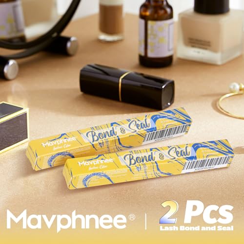Lash Bond and Seal 2 Pcs – Waterproof Lash Glue for Extensions & Clusters by Mavphnee