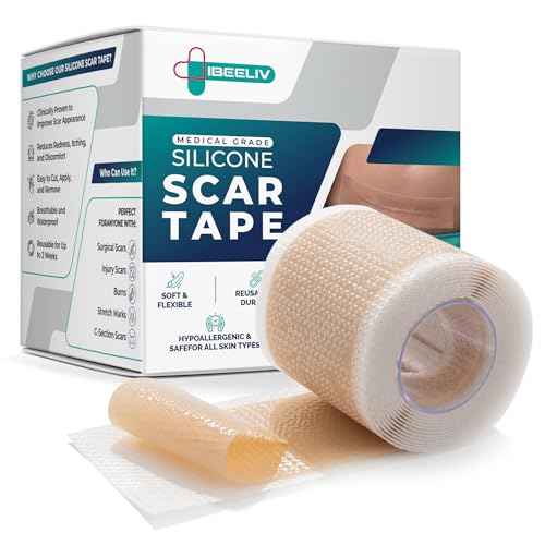 Silicone Scar Gel Sheets: Medical Grade Scar Tape for C Section Surgical Tummy Tuck Keloid Treatment?Scar Removal for Face and Skin