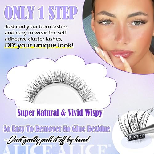 Self Adhesive Eyelashes Clusters 8-12mm C Curl 120pcs