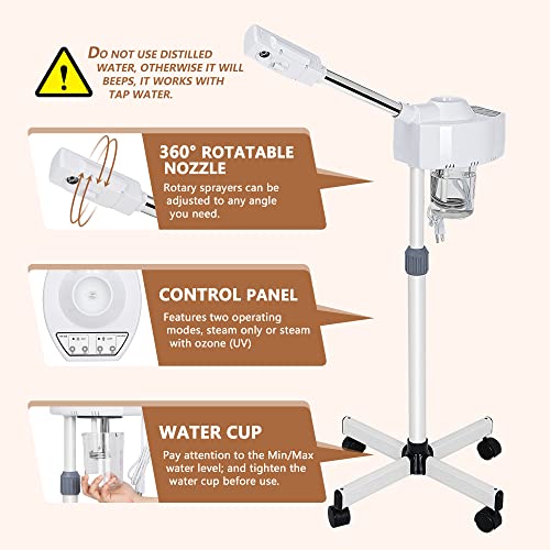 Nova Ionic Ozone Facial Steamer with Stand & Wheels