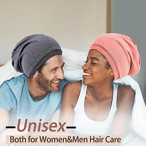 Silk Satin Sleep Bonnet for Women & Men – 2 Pack