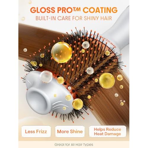 SHEGLAM 4-in-1 Hot Air Brush & 24K 10-in-1 Shine Hair Oil