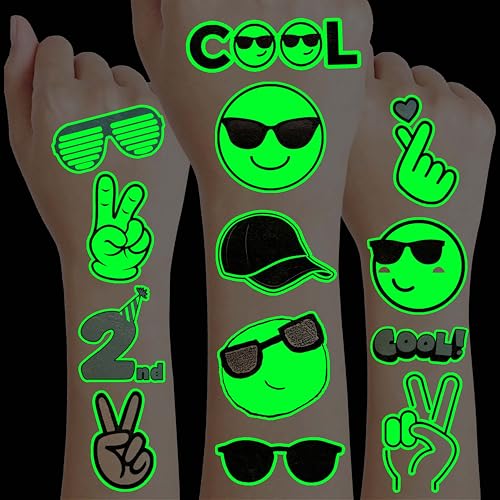 Glow in the Dark Temporary Tattoos for Kids – Party Favors