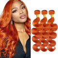 350 Ginger Body Wave Human Hair Bundles - 20, 22, 24 Inch