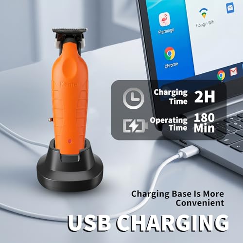 KEMEI 2099 Professional Hair Clippers with Charging Dock