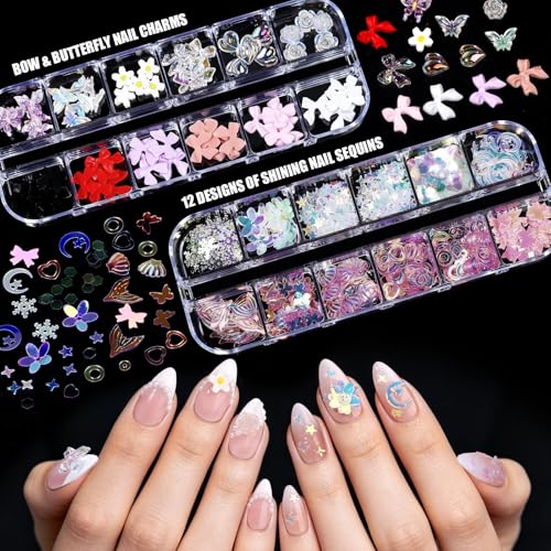 Acrylic Nail Kit with Chrome Powder & Almond Tips – Beginner Set