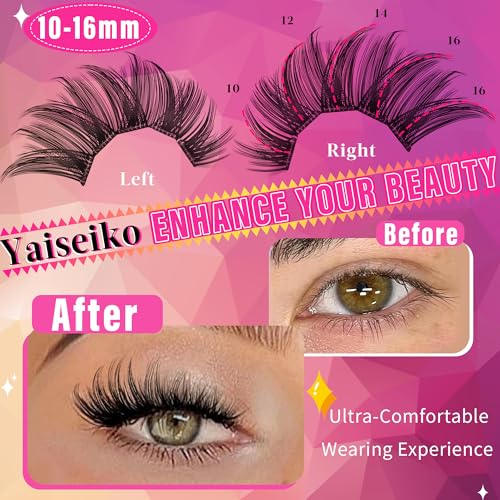 Self Adhesive Lash Clusters 120Pcs Wispy 10-16mm