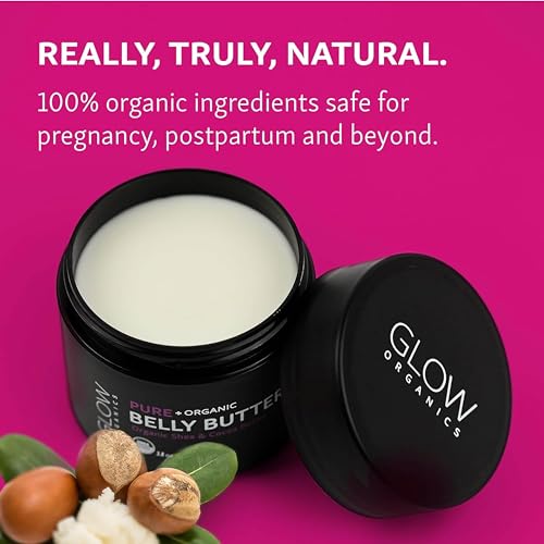 Glow Organics Belly Butter for Pregnancy – Stretch Mark Cream