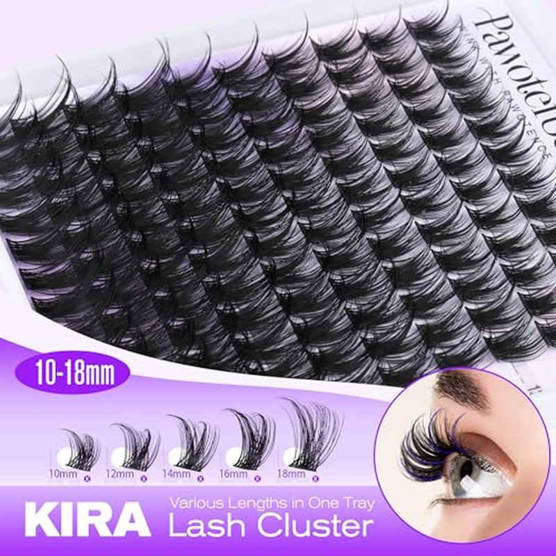 Pawotence Kira Wispy Cluster Eyelash Extensions 10-18mm