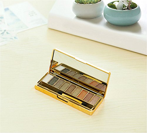9 Color Shimmer Eyeshadow Palette with Brush Set