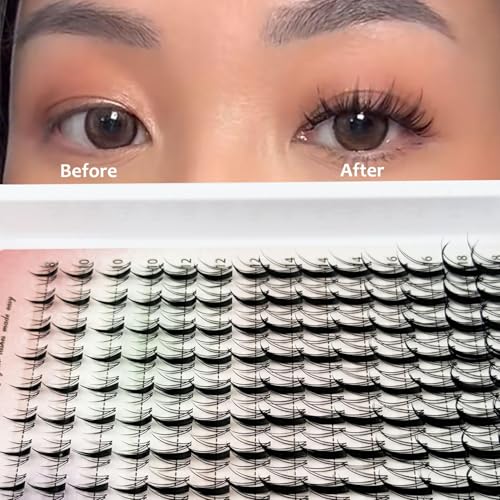 Whybraw Manga Lash Clusters - Spiky Wispy Eyelash Extensions 8-18mm