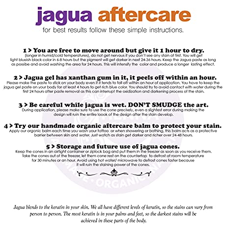 Henna Squad Organic Waterproof Jagua Tattoo Kit - Semi-Permanent Skin Art
