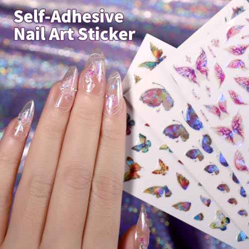 FANDAMEI Nail Design Kit, Nail Art Kit, 15 PCS Nail Brushes For Nail Art, Nail Art Tools, Rhinestones For Nails, Nail Stickers, Pearl Chrome Nail Powder, Chrome Powder For Nails, Nail Design Tools