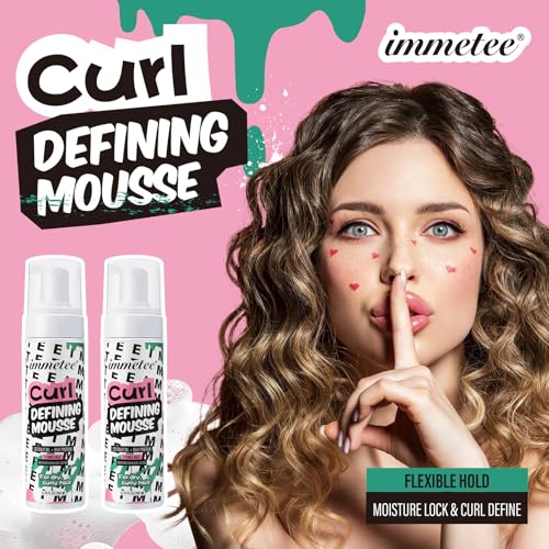 immetee Curl Control Mousse with Coconut Oil & Silk Protein - 200ml
