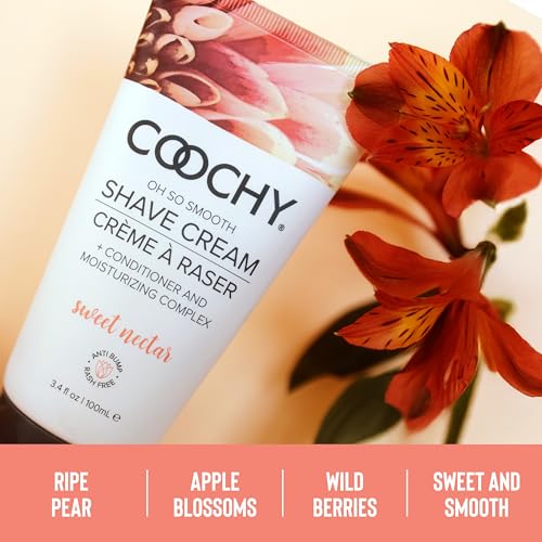 Coochy Shave Cream - Moisturizing Gentle Intimate Lotion - Sweet Nectar, 12.5 Fl Oz - Variation of THIS listing
