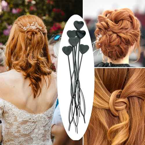 16PCS Quick Topsy Tail Hair Beader Kit ? Automatic Bead Loading Tool, Braiding Loop Threader, Ponytail Maker for Girls Kids Hair Styling and Plait Accessories (black)