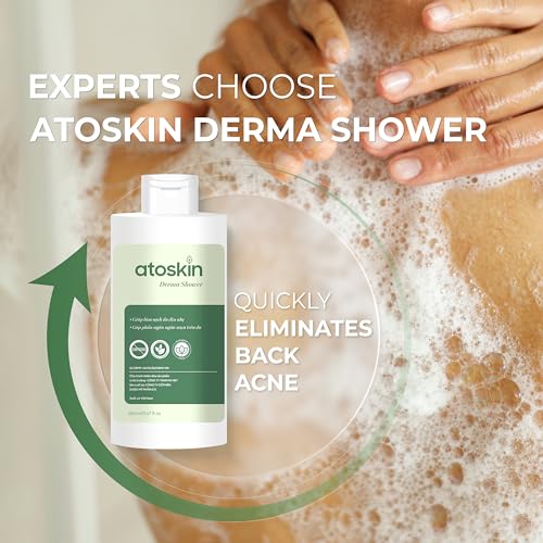 Atoskin Derma Shower ? Herbal Body Cleanser for Oily & Acne-Prone Skin, with Rosemary & 7 Botanical Extracts (9.47 oz)