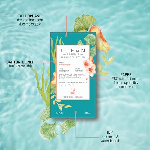 CLEAN H2EAU Water-Based Perfume - Fruity Floral Fragrance