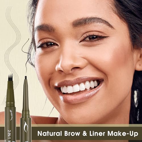 UCANBE Dual-Ended Eyebrow Pen & Gel Eyeliner Pencil
