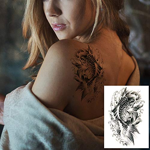 Dragon Fish Temporary Tattoo Sleeves for Men & Women