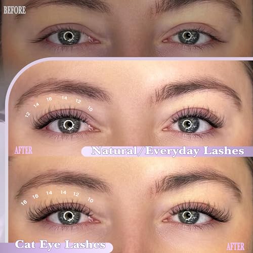Wispy Lash Clusters Kit with Glue, Remover & Tweezers