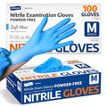 Supmedic Soft Max Nitrile Exam Gloves - 100 Count, Latex-Free & Food Safe