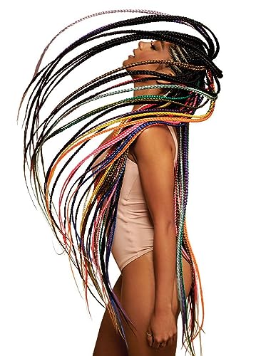 Outre X-Pression Pre-Stretched Braid 42" 3X (5 Pack, Off Black)