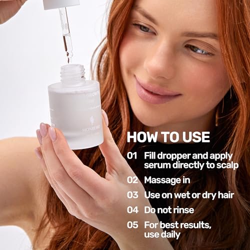 MONREMO Hair Growth Serum with Turmeric, Caffeine & Biotin