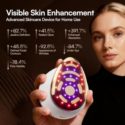 INIA SPHERA 8-in-1 Microcurrent Facial Device with Red Light & Cooling