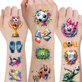 80 PCS Soccer Temporary Tattoos for Kids – 10 Sheets