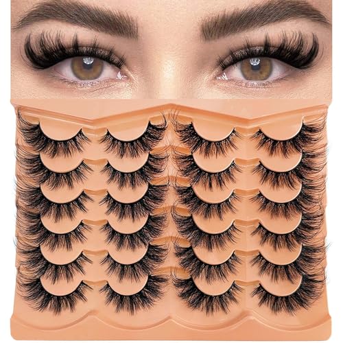 3D Manga Cat Eye False Eyelashes 18mm - 12 Pairs Strip Lashes
