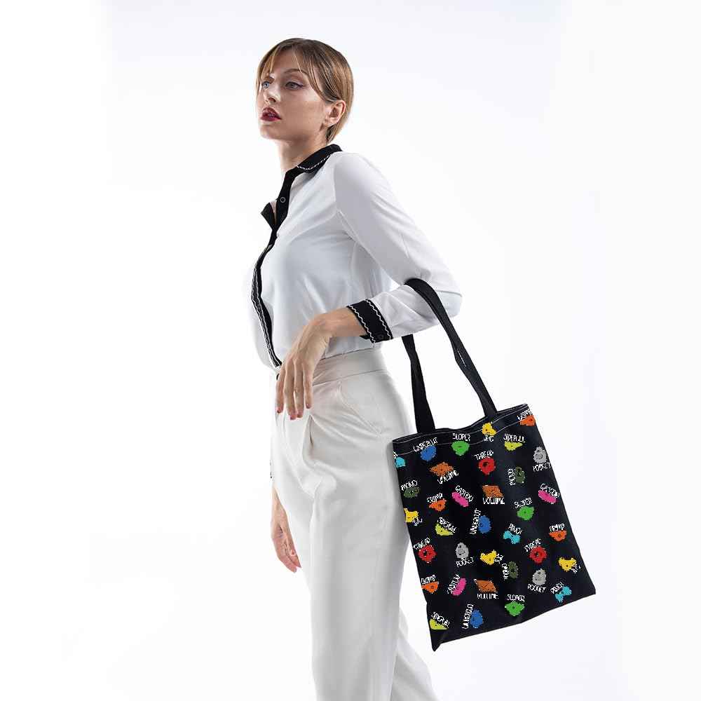 MNIGIU Rock Climber Gift Rock Climbing Tote Bag Rock Climbing Lovers Gift Bouldering Gift Rock Climbing Gifts for Women (Climbing Tote BLK)