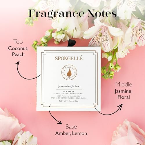 SPONGELLÉ Boxed Flower Body Wash Infused Buffer Freesia Pear